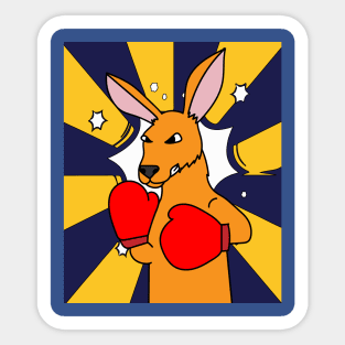 Boxing Glove Boxing Kangaroo Fighting Sticker